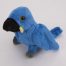 Papuga niebieska 13 cm