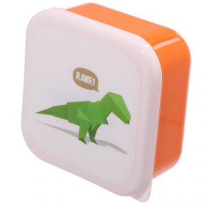 Zestaw 3 pojemników na śniadanie dinozaur