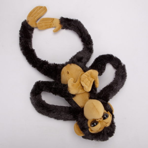 Małpa czarno-beżowa 60 cm