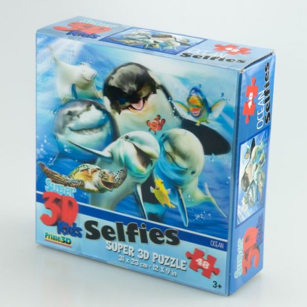 Puzzle 3D ocean selfie 48 el