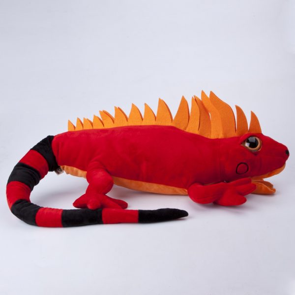 Iguana czerwona duża 100 cm