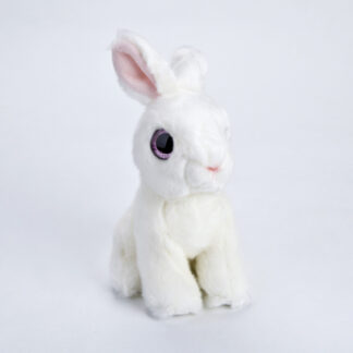 królik biały 18 cm