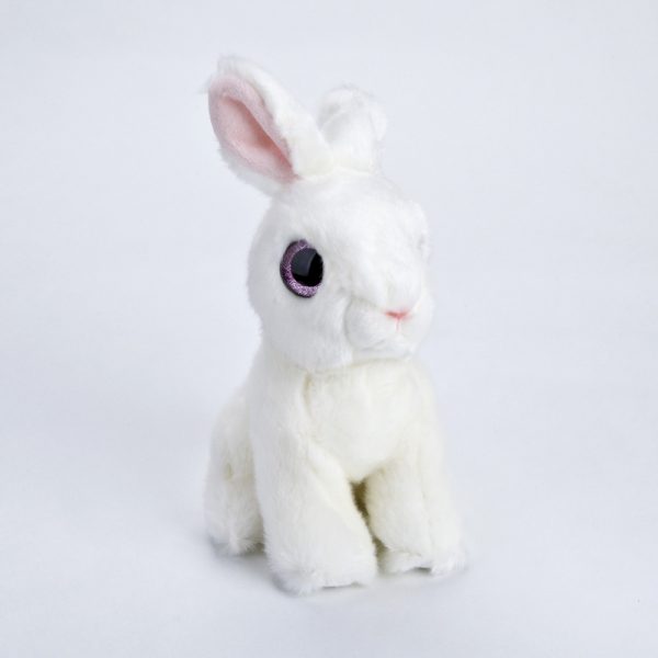 królik biały 18 cm