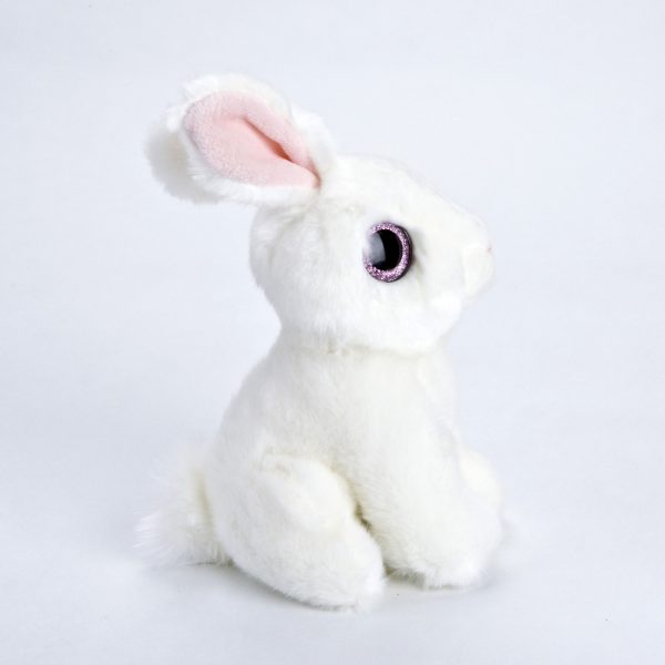 królik biały 18 cm