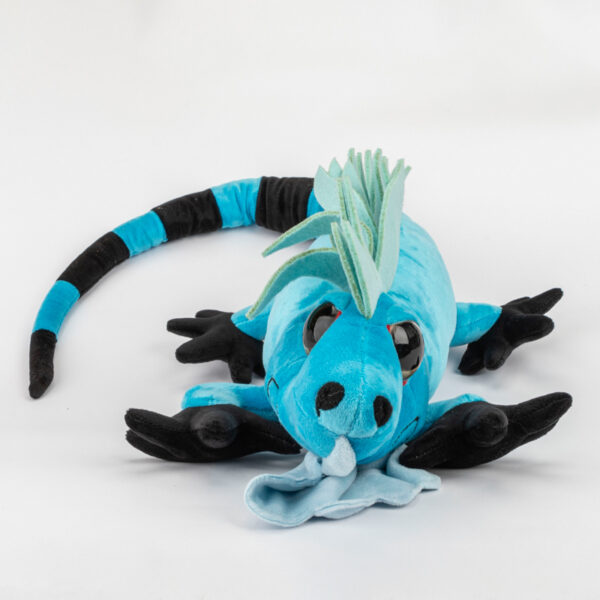 Maskotka dla dzieci Iguana niebieska duża 100 cm