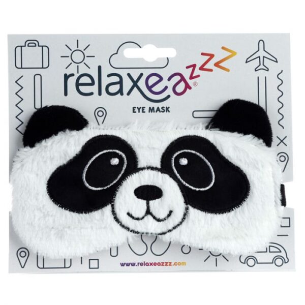 Maska do spania panda  pozwala chronić oczy przed światłem i tym samym ułatwia zasypianie. Idealna – pomaga optymalnie wypocząć. Maska o oryginalnym wzorze świetnie sprawdzi się jako prezent.