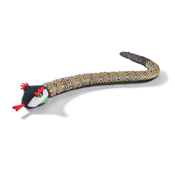 Maskotka wąż czarno-żółty 90 cm