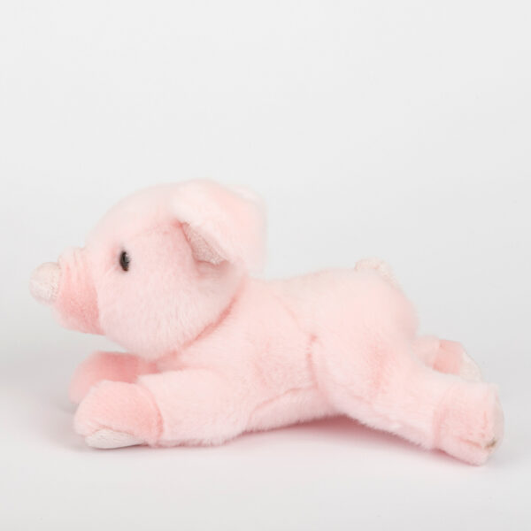 Maskotka dla dzieci świnka leżąca 24 cm