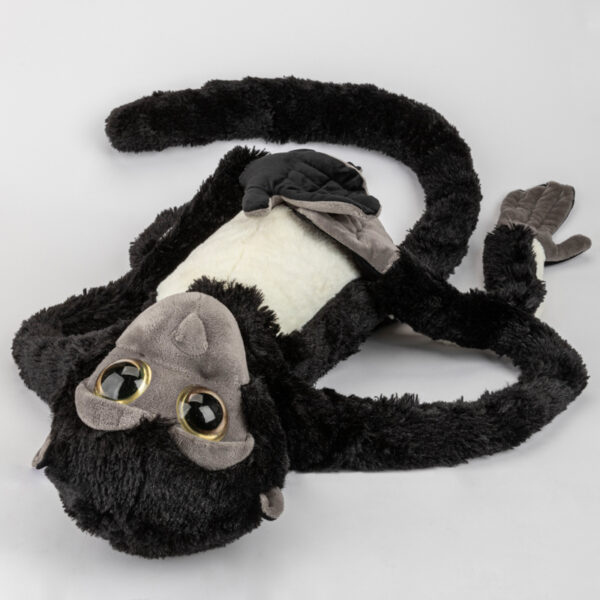 Maskotka dla dzieci małpa czarno - biała 100 cm