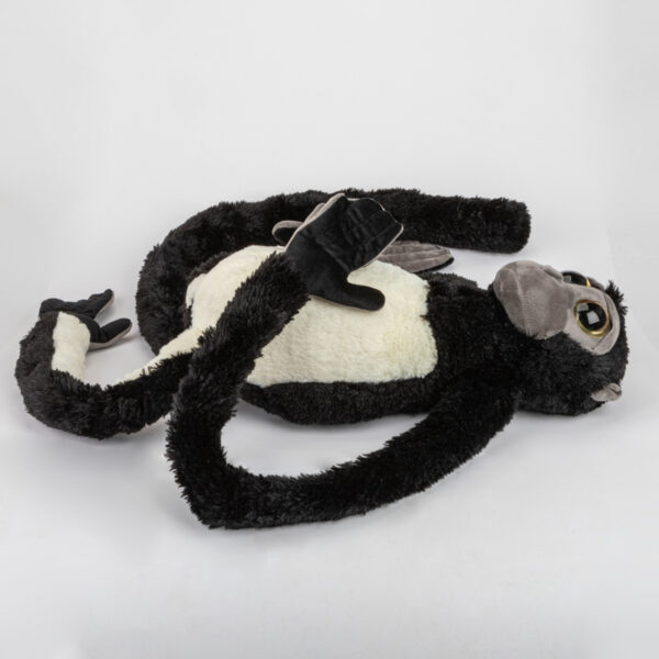 Maskotka dla dzieci małpa czarno - biała 100 cm