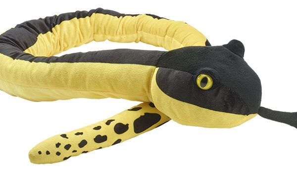maskotka dla dzieci wąż żółty