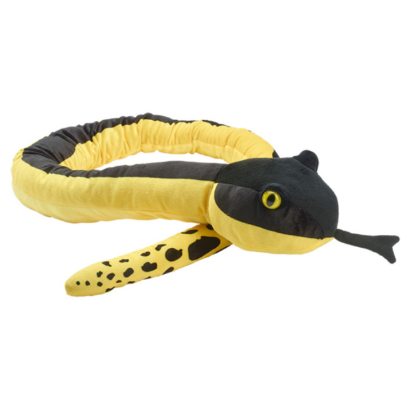 maskotka dla dzieci wąż żółty