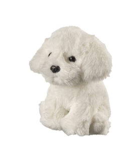maskotka dla dzieci pies bichon
