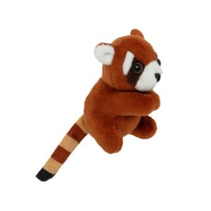 Maskotka panda czerwona z klamerką w łapkach