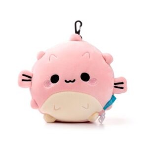 Poduszka pluszowa i maska na oczy ryba rozdymka