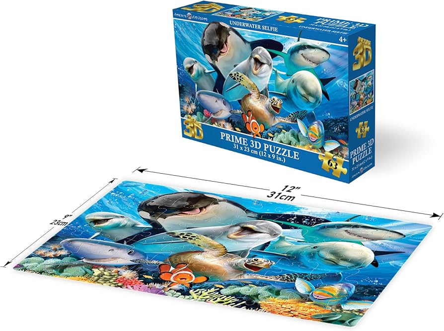 Puzzle 3d życie wodne 48 el - obrazek 2